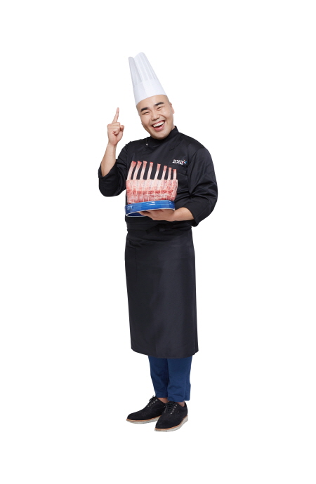 프랜차이즈 돼지고기 전문점 ‘김지호의 고기고샵’을 경영하게 될 개그맨 김지호씨. <사진=행복한구이세상>