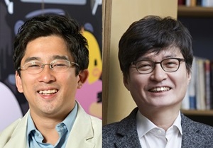 이정웅(왼쪽), 김정섭 선데이토즈 대표