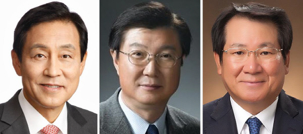 하나금융 차기 회장 최종 후보군에 이름을 올린 김정태, 최범수, 김한조 후보.