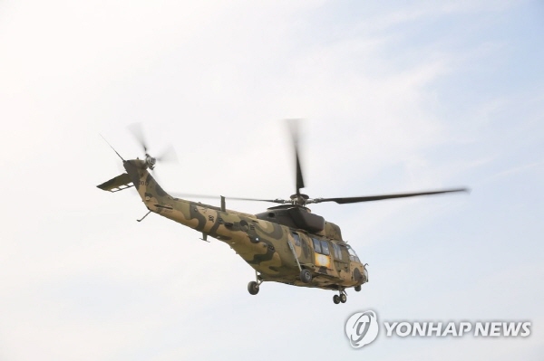 한국항공우주산업(KAI)이 개발한 한국형 기동헬기(KUH) 수리온. <사진=연합뉴스>