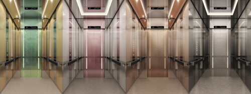 현대엘리베이터가 출시한 중저속 엘리베이터 신제품인 ‘비발디’의 내부모습. <사진=현대엘리베이터>