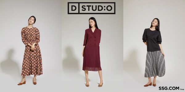 SSG닷컴 모델들이 동대문 의류 전문 편집솝 ‘디스튜디오(D STUD:O)’에서 판매하는 제품을 입고 사진촬영을 하고 있다. 