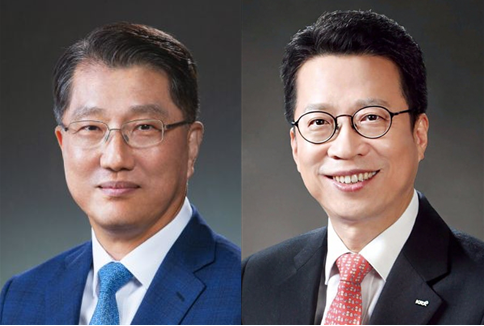진웅섭 전 금융감독원장(왼쪽), 정지원 한국거래소 이사장