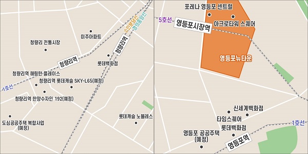 서울 청량리·영등포역 일대 주요 개발 계획도. <자료=더피알>