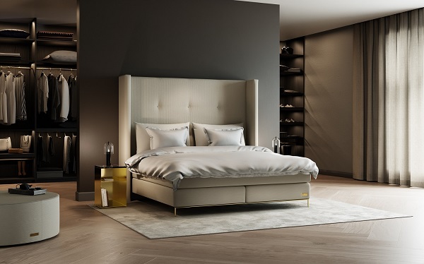 스웨덴 럭셔리 침대 '카르페디엠베드'의 대표 제품 '산도'.<사진=신세계까사>