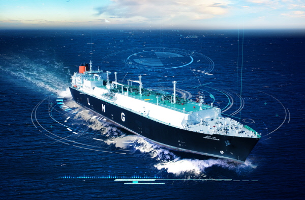 한국조선해양 선박 디지털 기술 콘셉트 이미지 <사진=한국조선해양>