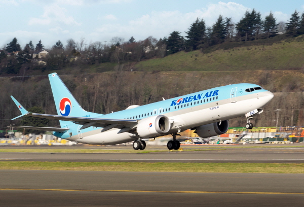 하루 두 편씩 김해-인천공항 노선을 운항하기 위해 투입될 보잉 737-8 <사진=대한항공>
