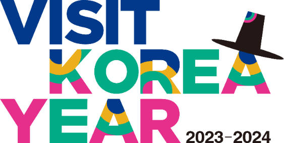 한국관광공사의 ‘2023~2024 한국방문의해’ 공식 로고 <사진=한국관광공사>