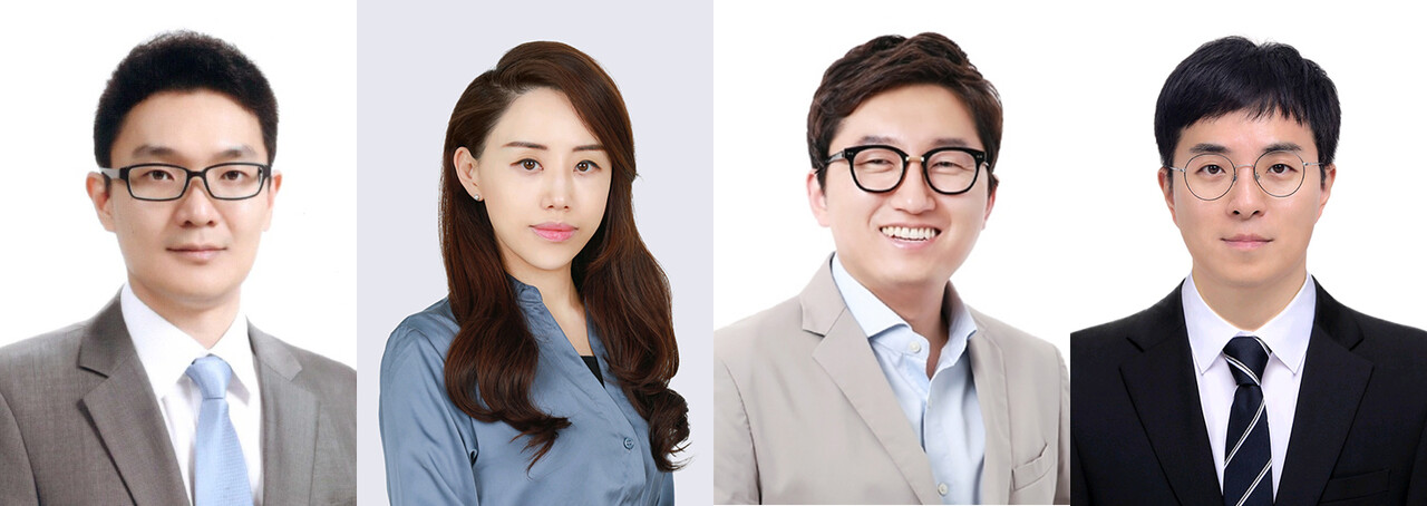 (왼쪽부터) 삼성바이오에피스 손성훈·안소신·이남훈·정의한 상무 ⓒ삼성바이오에피스