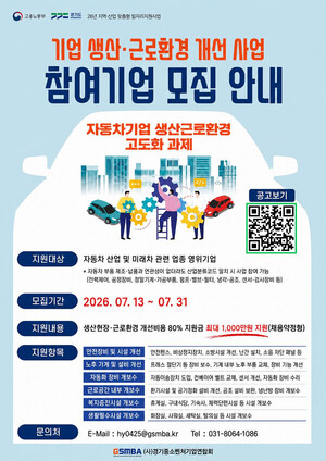 경기중소벤처기업연합회, 도내 자동차 기업 환경개선 최대 1000만원 지원 - 뉴스 썸네일 이미지